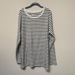 NWOT Ava & Viv Supersoft Long Sleeve Striped Tee